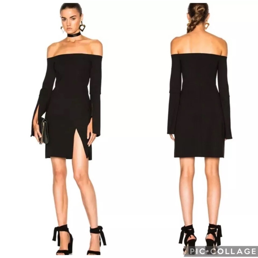 ALEXIS Sterre Off Shoulder High Slit Mini Dress